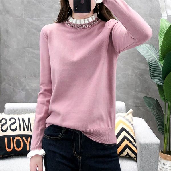 women's sweaters korean style women winter sweater beading frill ruffle collar cuffs kawaii jumpers ladies knitted pullovers truien, White;black
women's sweaters korean style women winter sweater beading frill ruffle collar cuffs kawaii jumpers ladies knitted pullovers truien, White;black
