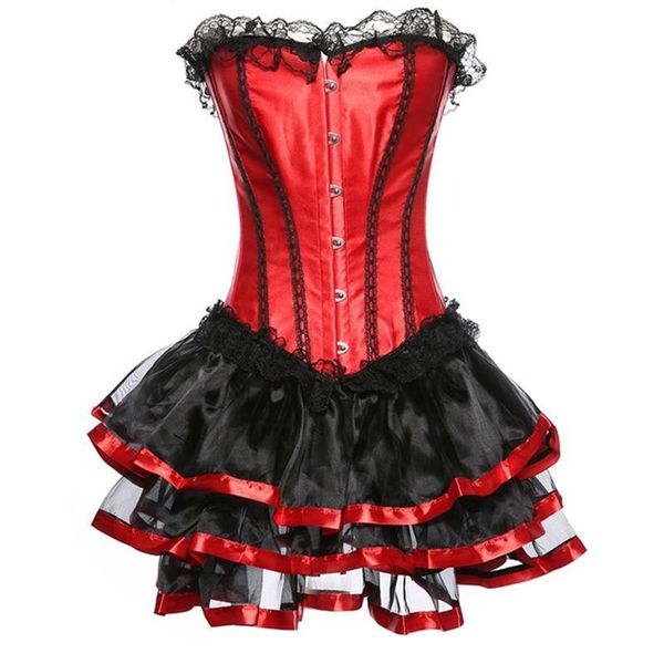 bustiers & corsets festival lady gothic steampunk plastic bone corset with mini skirt costume classic slimming waist outfit halloween, Black;white
bustiers & corsets festival lady gothic steampunk plastic bone corset with mini skirt costume classic slimming waist outfit halloween, Black;white