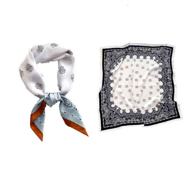 scarves korean version small silk women's 70 square scarf versatile cashew flower fashion scarf in winter spring and autumn, Blue;gray
scarves korean version small silk women's 70 square scarf versatile cashew flower fashion scarf in winter spring and autumn, Blue;gray