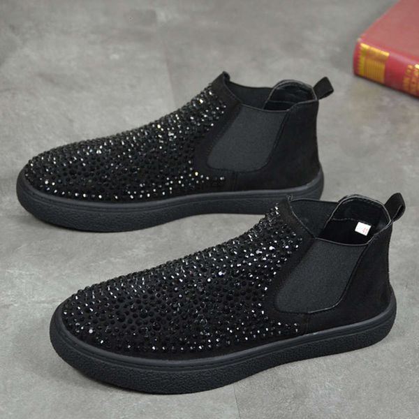 winter new high korean mid board trend versatile plush personalized men's diamond casual shoes, White;red
winter new high korean mid board trend versatile plush personalized men's diamond casual shoes, White;red