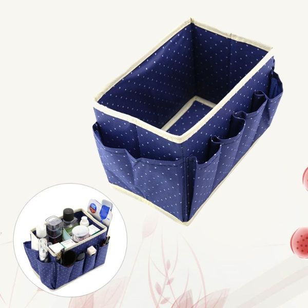 non-woven fabric cosmetics storage box 3 sides attached with pockets for deskorganzing(blue)
non-woven fabric cosmetics storage box 3 sides attached with pockets for deskorganzing(blue)