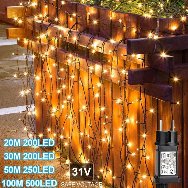 strings 20/30/50/100m led string lights street fairy light waterproof for outdoor christmas holiday wedding decoration
strings 20/30/50/100m led string lights street fairy light waterproof for outdoor christmas holiday wedding decoration