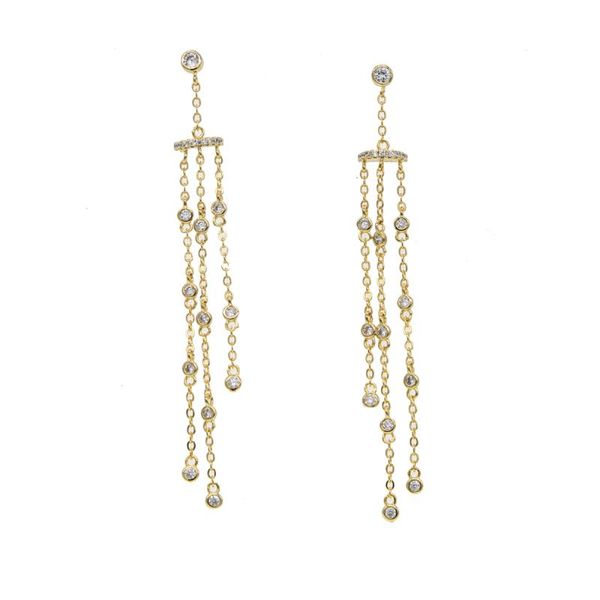 dangle & chandelier romantic tassel chain cz station women earring elegance fashion jewelry 2021 latest design, Silver
dangle & chandelier romantic tassel chain cz station women earring elegance fashion jewelry 2021 latest design, Silver