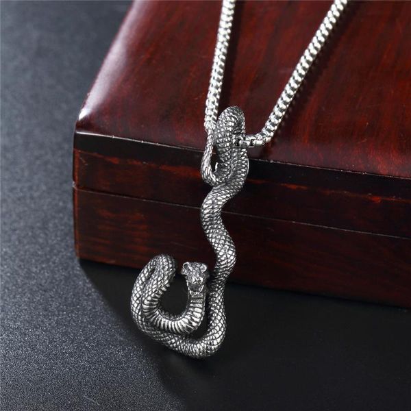 pendant necklaces goth stainless steel snake necklace mens chain punk hip hop biker animal jewelry gothic accessories, Silver
pendant necklaces goth stainless steel snake necklace mens chain punk hip hop biker animal jewelry gothic accessories, Silver