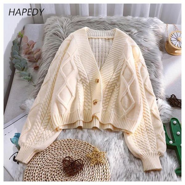 women's knits & tees hapedy lantern sleeve cardigan knitted sweater women 2021 autumn winter long solid sweaters coat jackets s-xxl, White
women's knits & tees hapedy lantern sleeve cardigan knitted sweater women 2021 autumn winter long solid sweaters coat jackets s-xxl, White