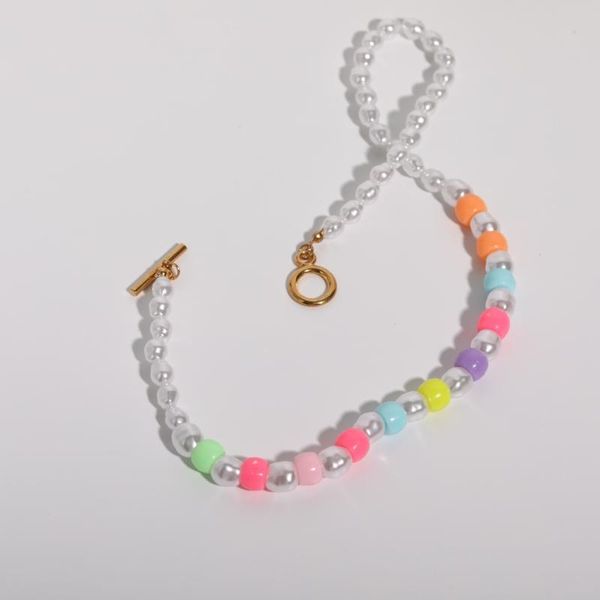 chains happy go necklace pearl necklace  female  ot clasp  minority charm decorations boho beadschain fashion trend hip hop, Silver
chains happy go necklace pearl necklace  female  ot clasp  minority charm decorations boho beadschain fashion trend hip hop, Silver