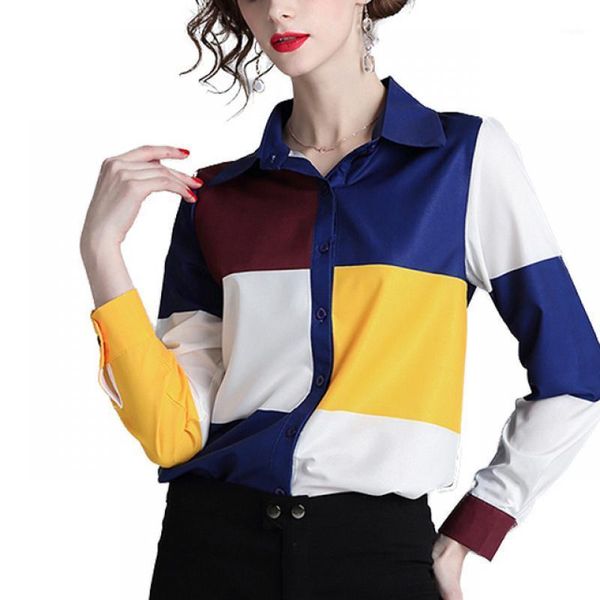 women blouses 2021 fashion long sleeve turn down collar office shirt blouse casual plus size blusas femininas women's & shirts, White
women blouses 2021 fashion long sleeve turn down collar office shirt blouse casual plus size blusas femininas women's & shirts, White