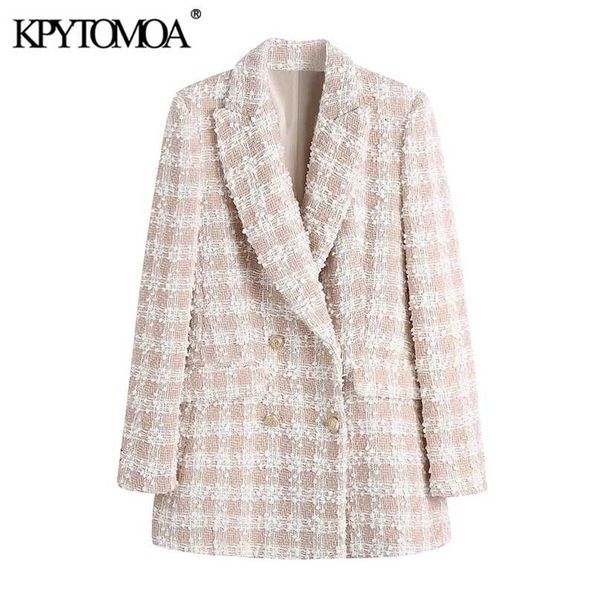 kpytomoa women fashion tweed double breasted blazer coat vintage long sleeve flap pockets female outerwear chic veste femme 211019, White;black
kpytomoa women fashion tweed double breasted blazer coat vintage long sleeve flap pockets female outerwear chic veste femme 211019, White;black