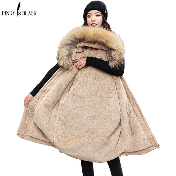 pinkyisblack cotton thicken warm winter jacket women casual short parkas fur lining hooded mujer coat winter women clothing 201006, Black
pinkyisblack cotton thicken warm winter jacket women casual short parkas fur lining hooded mujer coat winter women clothing 201006, Black