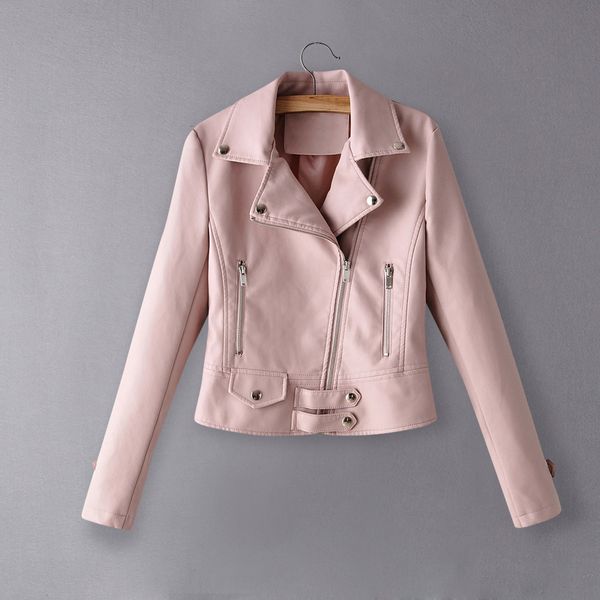61 spring and autumn clothing women's jacket leather pu leather motorcycle short slim small coat tg6o, Black
61 spring and autumn clothing women's jacket leather pu leather motorcycle short slim small coat tg6o, Black