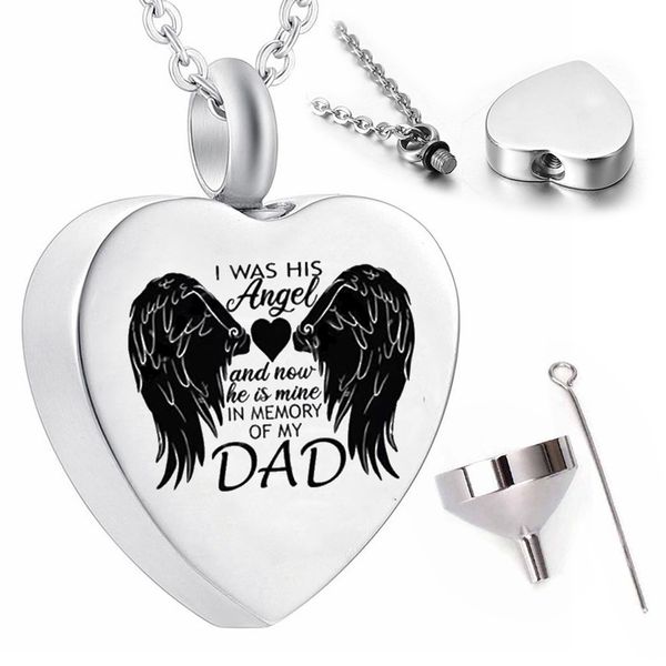feather pendant necklace angel wings cremation jewelry souvenir memorial dear daddy, Silver
feather pendant necklace angel wings cremation jewelry souvenir memorial dear daddy, Silver