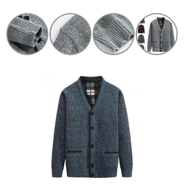 men's sweaters trendy slim fit single-breasted fleece lining solid color cardigan sweater for holiday coat, White;black
men's sweaters trendy slim fit single-breasted fleece lining solid color cardigan sweater for holiday coat, White;black