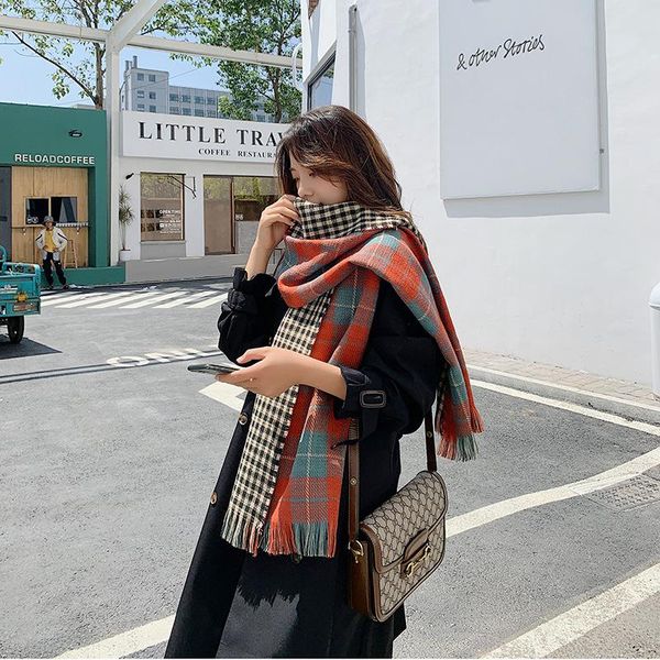 scarves style thickened and warm double-sided fine grid scarf imitation cashmere women's printed silk 175 * 55cm, Blue;gray
scarves style thickened and warm double-sided fine grid scarf imitation cashmere women's printed silk 175 * 55cm, Blue;gray