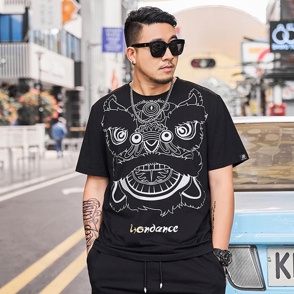 short-sleeved t-shirt overweight man large loose mens plus-sized size casual cotton plus-sized round neck thin summer, White;black
short-sleeved t-shirt overweight man large loose mens plus-sized size casual cotton plus-sized round neck thin summer, White;black