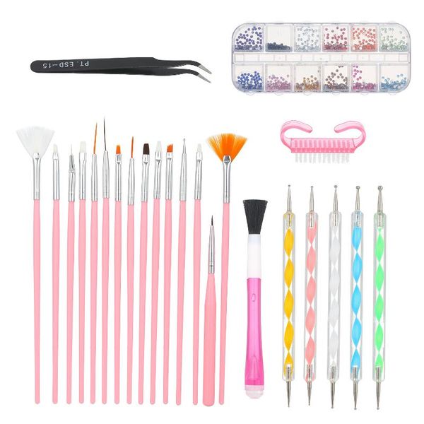 nail art kits 15pcs brush pen tweezer painting dual-end dotting pens clean decor tool set
nail art kits 15pcs brush pen tweezer painting dual-end dotting pens clean decor tool set