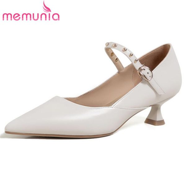 dress shoes memunia 2021 thin high heels ladies genuine leather pointed toe buckle sweet fashion single women pumps, Black
dress shoes memunia 2021 thin high heels ladies genuine leather pointed toe buckle sweet fashion single women pumps, Black