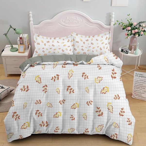 bedding sets nordic set leaf printed bed cover sheet plaid duvet 240x220 single double king quilt covers bedclothes
bedding sets nordic set leaf printed bed cover sheet plaid duvet 240x220 single double king quilt covers bedclothes