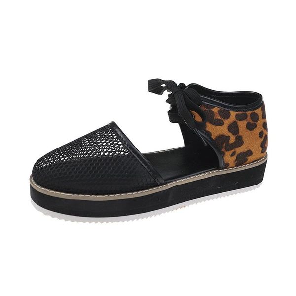 sandals 2021 ladies spring/summer mesh round toe front lace-up casual lightweight comfortable flat platform shoes, Black
sandals 2021 ladies spring/summer mesh round toe front lace-up casual lightweight comfortable flat platform shoes, Black