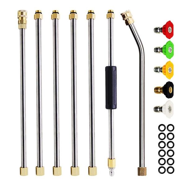 water gun & snow foam lance car washer metal jet spray extension wand nozzle for karcher k series powerful pressure with 5 quick nozzles
water gun & snow foam lance car washer metal jet spray extension wand nozzle for karcher k series powerful pressure with 5 quick nozzles