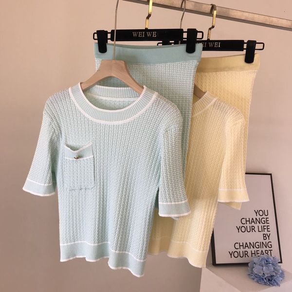 two piece dress fashion casual knitted 2 set women outfit short sleeve pullover sweater + mini skirts sets summer thin suits g70g, White
two piece dress fashion casual knitted 2 set women outfit short sleeve pullover sweater + mini skirts sets summer thin suits g70g, White