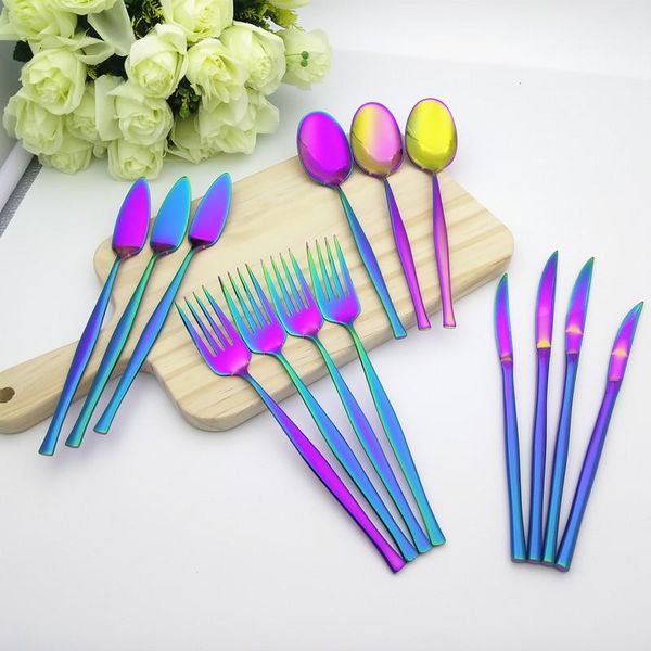 flatware sets steak knife salad fork soup scoop stainless steel colorful dinnerware western style tableware mirror polished cutlery 5 pcs/se
flatware sets steak knife salad fork soup scoop stainless steel colorful dinnerware western style tableware mirror polished cutlery 5 pcs/se