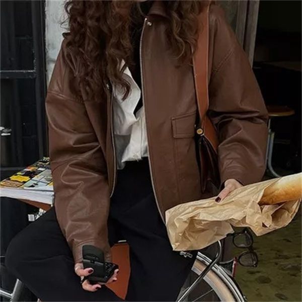 second hair 2021 autumn and winter new french fashion long sleeve pu leather jacket women's motorcycle jacket, Black
second hair 2021 autumn and winter new french fashion long sleeve pu leather jacket women's motorcycle jacket, Black