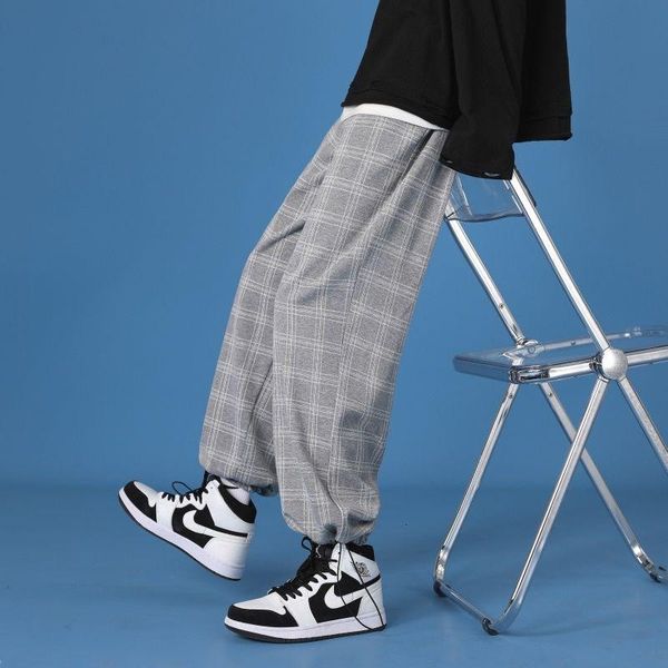 spring and autumn plaid casual pants men korean fashion loose straight leg pants men harajuku streetwear retro drawstring, Black
spring and autumn plaid casual pants men korean fashion loose straight leg pants men harajuku streetwear retro drawstring, Black