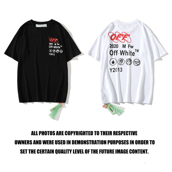 off fashion brand letter 2020 round neck short sleeve men's and women's t-shirt, White;black
off fashion brand letter 2020 round neck short sleeve men's and women's t-shirt, White;black
