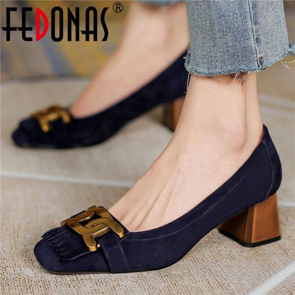 dress shoes fedonas metal decoration woamn shallow suede leather punk thick heels pumps for women autumn working basic, Black
dress shoes fedonas metal decoration woamn shallow suede leather punk thick heels pumps for women autumn working basic, Black