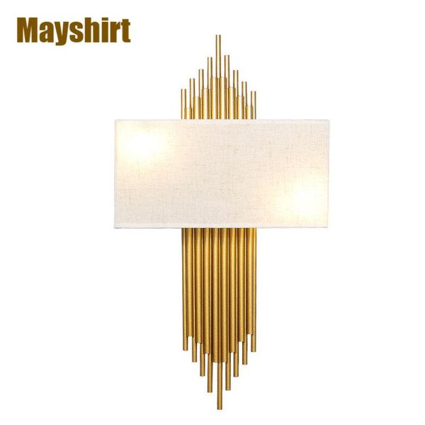 wall lamps modern gold tube lamp european led lights fabric lampshade sconce bedroom bedside bathroom mirror light fixtures
wall lamps modern gold tube lamp european led lights fabric lampshade sconce bedroom bedside bathroom mirror light fixtures