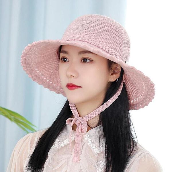 wide brim hats tianyin women's summer korean version of the foldable fisherman hat japanese tethered hollow big brimmed outdoor sun, Blue;gray
wide brim hats tianyin women's summer korean version of the foldable fisherman hat japanese tethered hollow big brimmed outdoor sun, Blue;gray