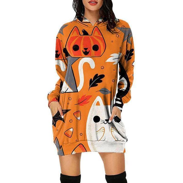 halloween prints hoodies dress women's dresses ladies comfortable loose party holiday show, Black;gray
halloween prints hoodies dress women's dresses ladies comfortable loose party holiday show, Black;gray