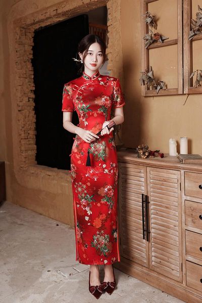 ethnic clothing fzslcyiyi red elegant short sleeve satin mandarin collar qipao chinese traditional cheongsam tight bodycon dress oversize 4x
ethnic clothing fzslcyiyi red elegant short sleeve satin mandarin collar qipao chinese traditional cheongsam tight bodycon dress oversize 4x