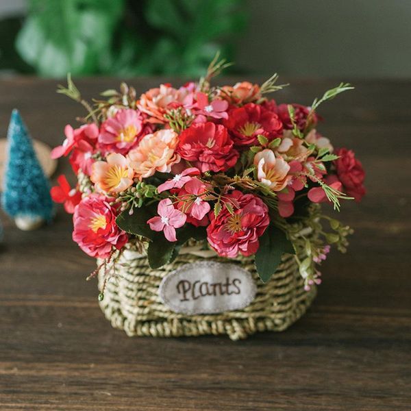 10 heads/bunch high-grade artificial flower simulation rose flower diy home wedding decoration valentine's day gift
10 heads/bunch high-grade artificial flower simulation rose flower diy home wedding decoration valentine's day gift