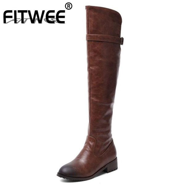 boots fitwee women over knee warm fur shoes buckle zipper fashion winter flats footwear size 34-48, Black
boots fitwee women over knee warm fur shoes buckle zipper fashion winter flats footwear size 34-48, Black