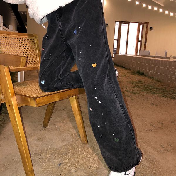women's jeans beautiful heart-embroidered hip hop pants boyfriend jeans summer cool high waist gothic harajuku brem sweat stright fall, Blue
women's jeans beautiful heart-embroidered hip hop pants boyfriend jeans summer cool high waist gothic harajuku brem sweat stright fall, Blue