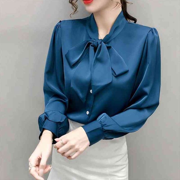 fashion silk shirt women long sleeve bow chiffon blouse women clothes spring autumn elegant office ladies work shirt female, White
fashion silk shirt women long sleeve bow chiffon blouse women clothes spring autumn elegant office ladies work shirt female, White