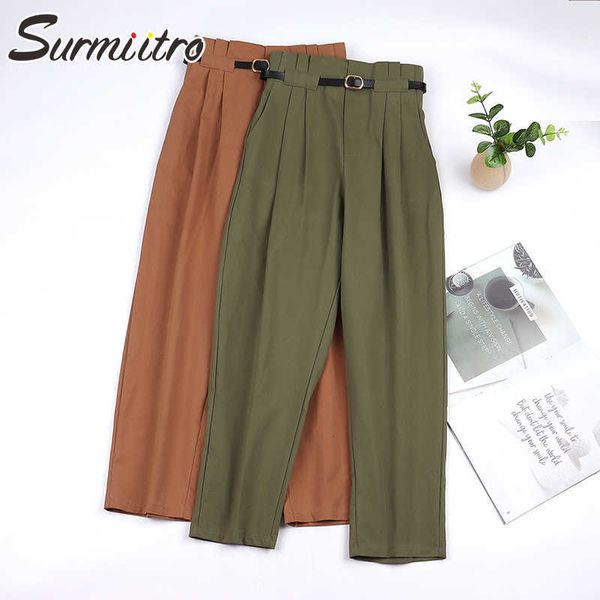 surmiitro fashion summer harem pants women korean style loose casual ankle length high bud waist trousers female with belt 210712, Black;white
surmiitro fashion summer harem pants women korean style loose casual ankle length high bud waist trousers female with belt 210712, Black;white