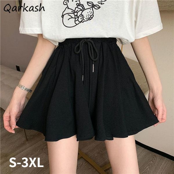 women's shorts women summer loose soft elastic waist simple plus size s-3xl sweet teens preppy leisure korean style bottom ins, White;black
women's shorts women summer loose soft elastic waist simple plus size s-3xl sweet teens preppy leisure korean style bottom ins, White;black