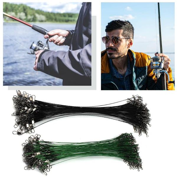 20pcs 15/20/25cm anti-bite fishing wire line leash lure fishhook line trace wire leader swivel stainless steel rolling swivels
20pcs 15/20/25cm anti-bite fishing wire line leash lure fishhook line trace wire leader swivel stainless steel rolling swivels