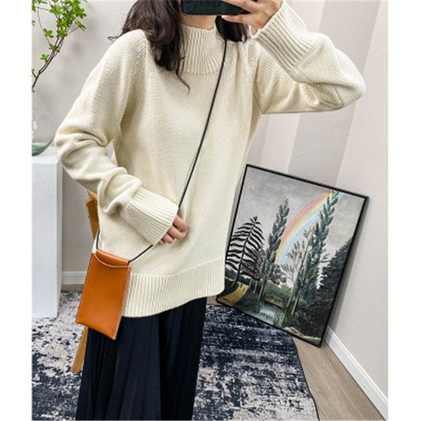 2021 new women's jumper sweater turtleneck simple loose casual long sleeve pull viqr, White;black
2021 new women's jumper sweater turtleneck simple loose casual long sleeve pull viqr, White;black