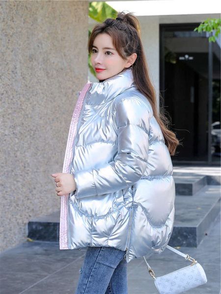 2021off season bright face down women's short winter jacket korean loose thickened student cotton padded, Black
2021off season bright face down women's short winter jacket korean loose thickened student cotton padded, Black