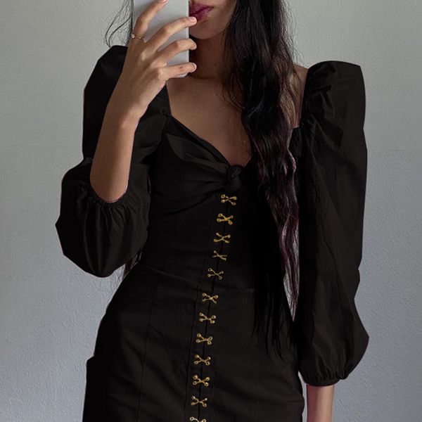 square neck women dress vintage y2k mini dress puff sleeve summer 2021 palace dresses 90s aesthetics clubwear party, Black;gray
square neck women dress vintage y2k mini dress puff sleeve summer 2021 palace dresses 90s aesthetics clubwear party, Black;gray