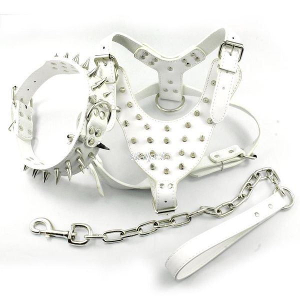 spiked studded leather dog pet collar harness leash 3pcs set walking pitbull boxer for medium la qylyag
spiked studded leather dog pet collar harness leash 3pcs set walking pitbull boxer for medium la qylyag