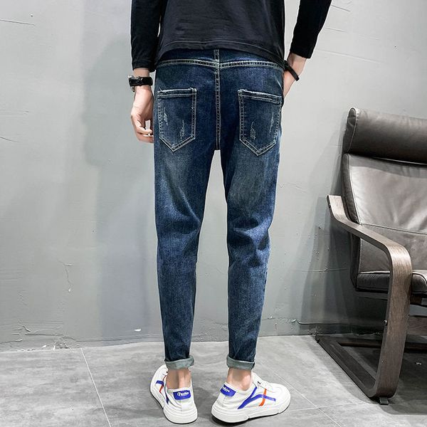 2021 drawstring men's slim fashion retro casual little feet jeans men streetwear hip-hop denim trousers mens 28-34 jlad, Blue
2021 drawstring men's slim fashion retro casual little feet jeans men streetwear hip-hop denim trousers mens 28-34 jlad, Blue