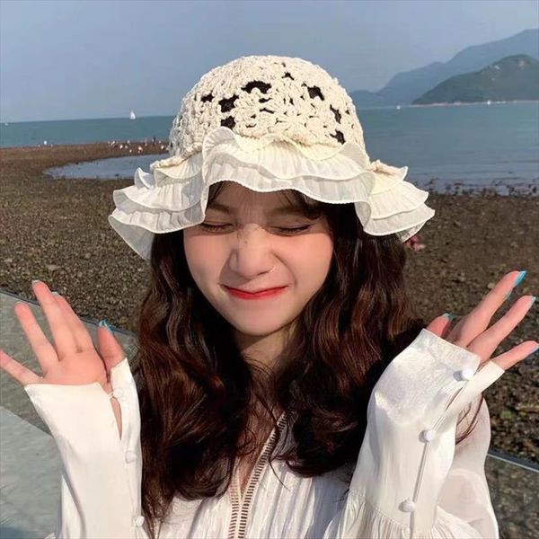 lace knit hollow bucket hats crochet hat flower cute girls sweet romance sunshade knitted breathable, Blue;gray
lace knit hollow bucket hats crochet hat flower cute girls sweet romance sunshade knitted breathable, Blue;gray