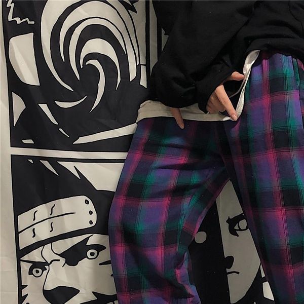 plaid pants women korean style wide leg pants streetwear harajuku pants checkered for women trousers pockets, Black;white
plaid pants women korean style wide leg pants streetwear harajuku pants checkered for women trousers pockets, Black;white