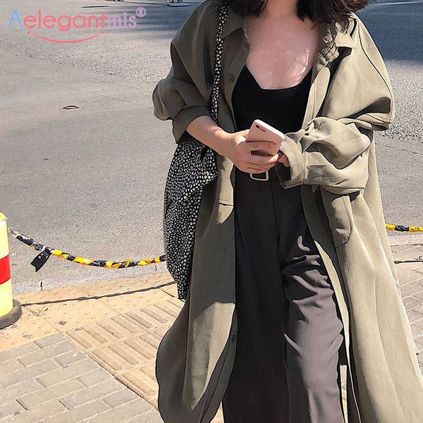 aelegantmis oversized women long trench coat bf style casual streetwear women's windbreaker ladies plus size outerwear 210607, Tan;black
aelegantmis oversized women long trench coat bf style casual streetwear women's windbreaker ladies plus size outerwear 210607, Tan;black