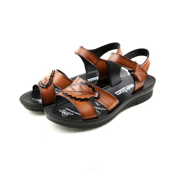 sandals 2021 leather women casual fashion shoes wedges soft bottom comfortable non-slip middle-aged no.168, Black
sandals 2021 leather women casual fashion shoes wedges soft bottom comfortable non-slip middle-aged no.168, Black