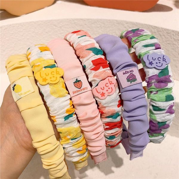 hair accessories 2 pcs korean fashion sweet girl princess children's simple small fresh floral fabric fold hairband headdress, Slivery;white
hair accessories 2 pcs korean fashion sweet girl princess children's simple small fresh floral fabric fold hairband headdress, Slivery;white